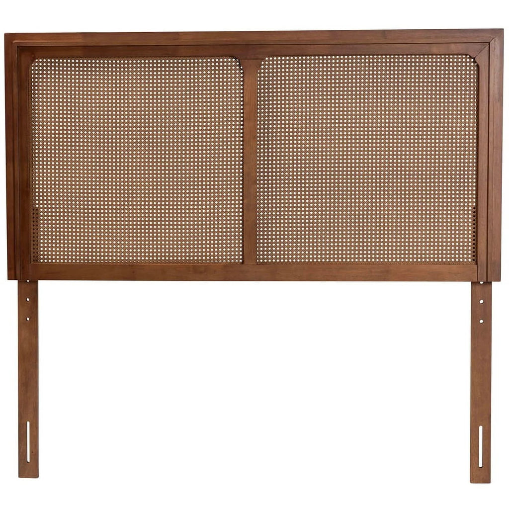 Wood & Rattan King Size Headboard L425561