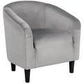 Ivory Polyester Boucle Accent Chair C913041