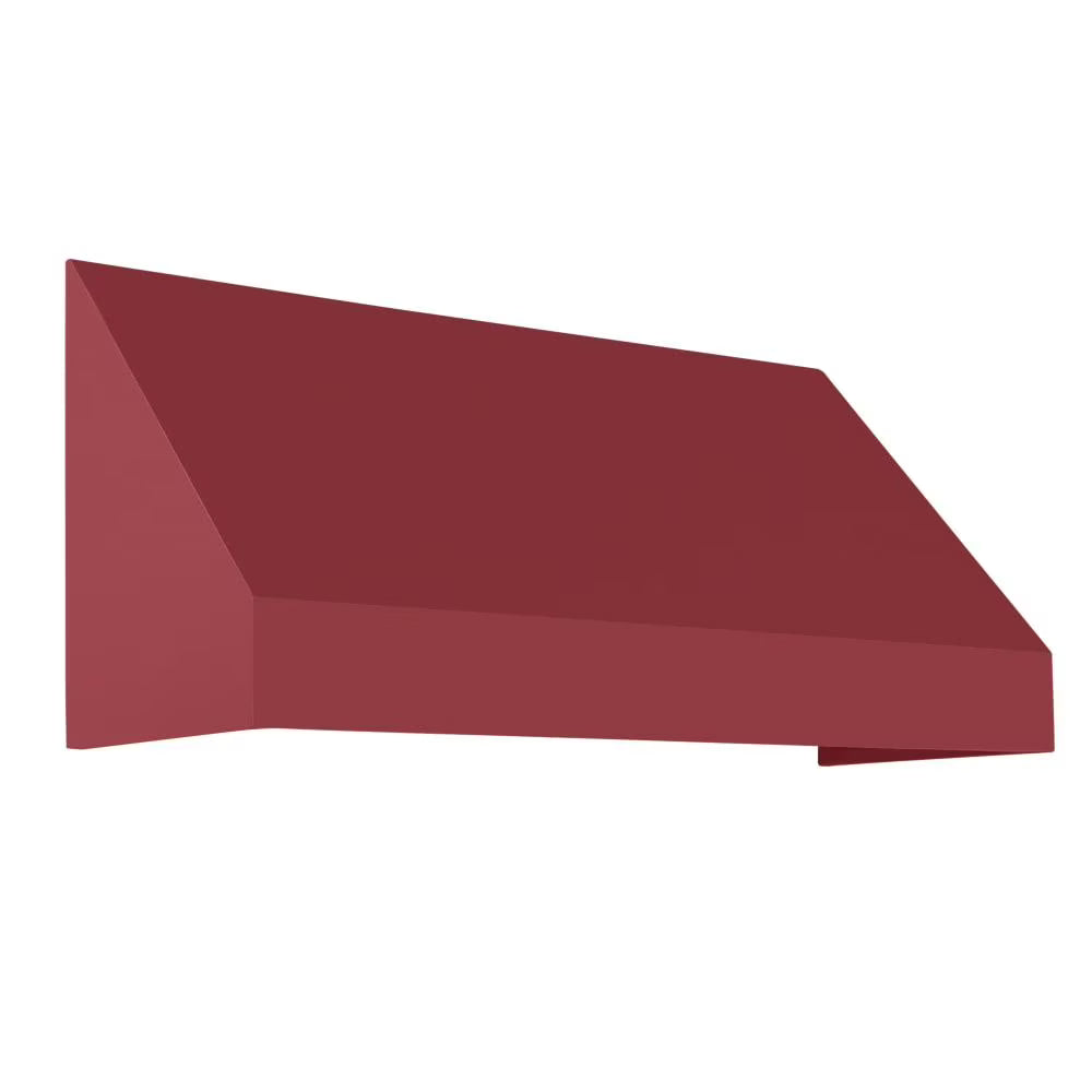 Burgundy Acrylic Fabric Fixed Awning U753