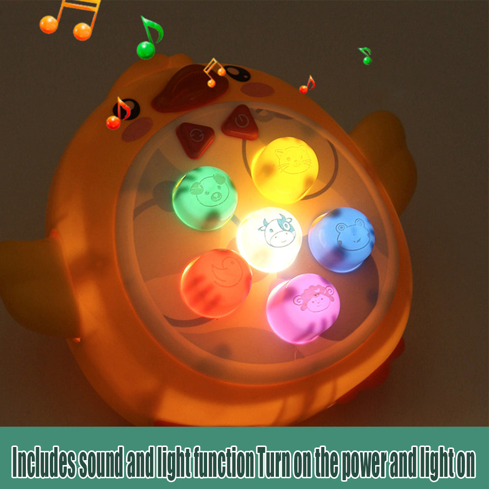 Toddler Baby Toys Whack a Frog Mole Game Hammering Pounding Toys with Hammers Electric Sound Light Duck Gopher Interactive Game Lights Music Toys N126