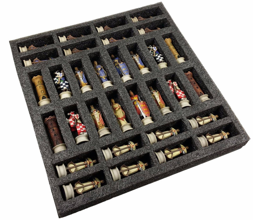 Medieval Times Crusades King Richard The Lionheart Knight Chess Men Set T866