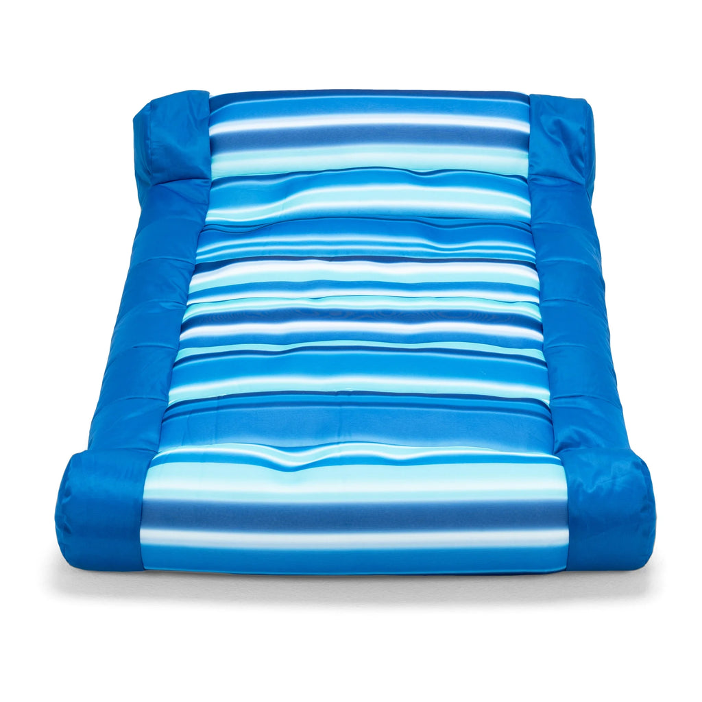 Blurred Blue Mesh Pool Lounger with Headrest A809820