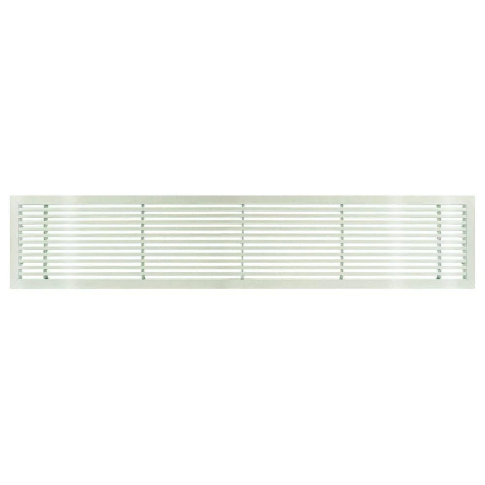 White-Gloss Solid Aluminum Fixed Bar Supply/Return Air Vent Grille E9023