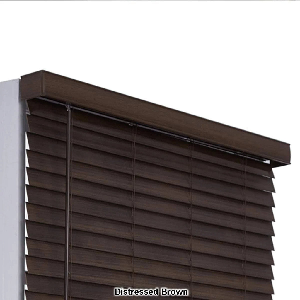 2in. Cordless Faux Wood Blinds White H879922
