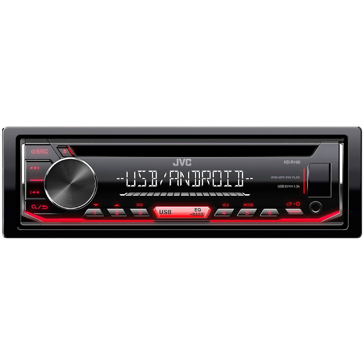 Enrock Automotive Bundle JVC Kd-r480 Single DIN In-Dash CD/AM/FM/USB/AUX Car Stereo Receiver, Enrock Audio 16-Gauge 50 Foot Speaker Wire G252859