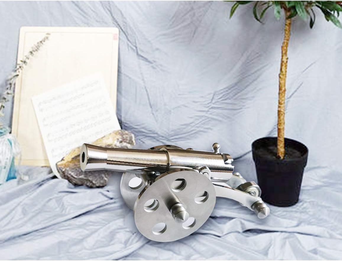 Mini Stainless Steel Cannon Model Pack of 2 H61473