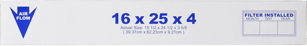 16x25x4 Pleated Air Filters MERV 13 Carbon 1 Pack W510