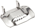 316 Stainless Steel Ear-Lokt Buckle, 1.3cm Width, 100 per Box E12649