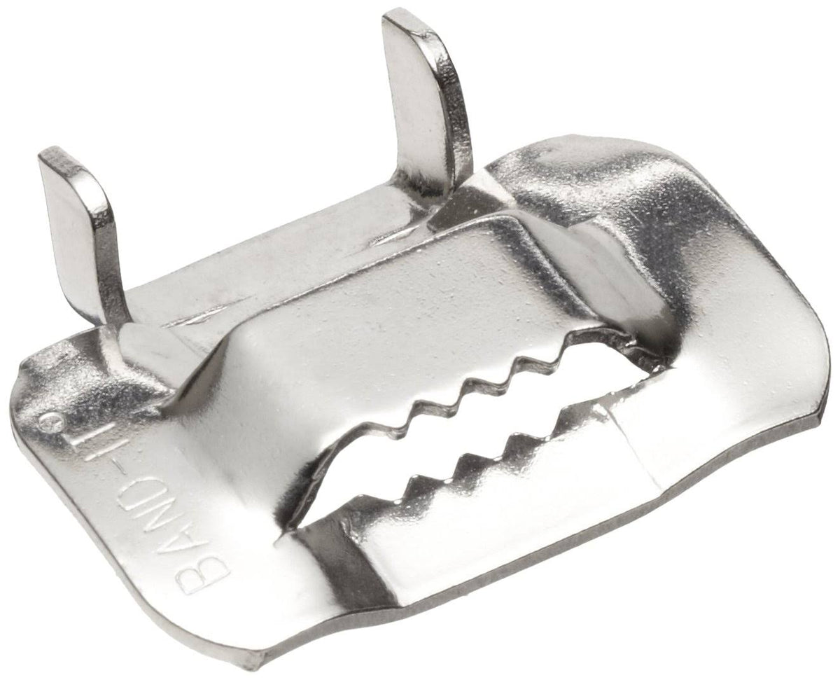 316 Stainless Steel Ear-Lokt Buckle, 1.3cm Width, 100 per Box E12649