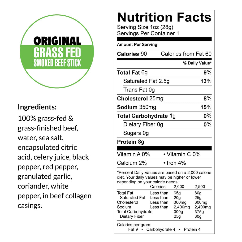 No Sugar 100% Grass-fed Beef Sticks 144-ct T43014