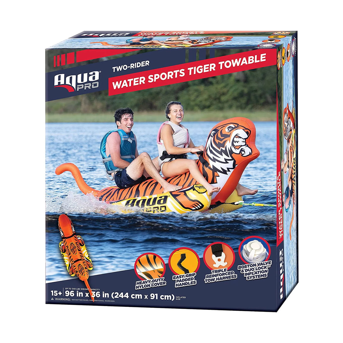 96 Inch Heavy Duty Nylon 2 Person Water Towable U15915
