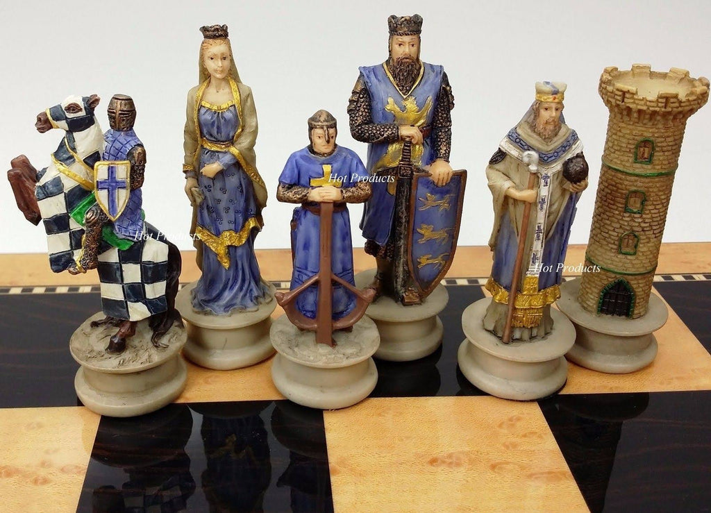 Medieval Times Crusades King Richard The Lionheart Knight Chess Men Set T866