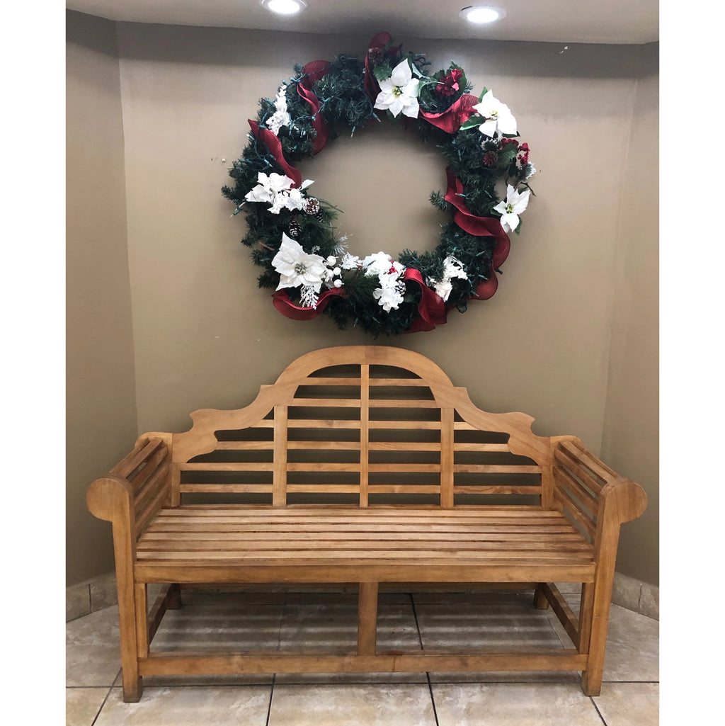 Teak Wood Double Outdoor Bench J8710
