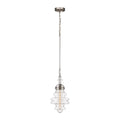 10-Inch Wide Polished Nickel Pendant D6367