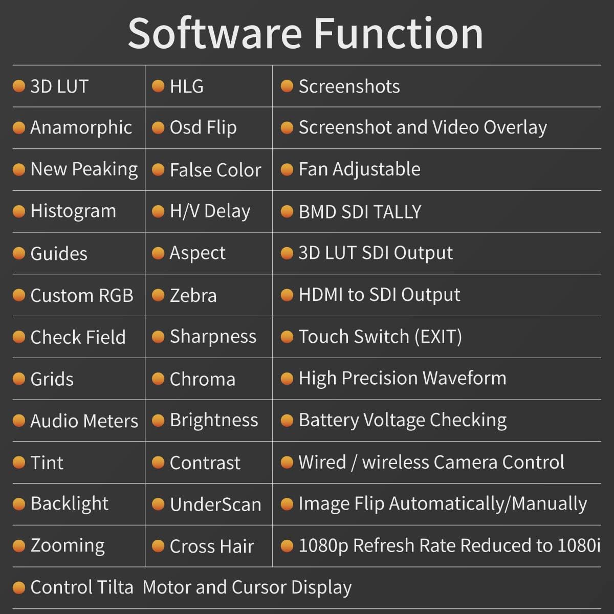 5.5" Touch Screen Camera Field Monitor with SDI W16588
