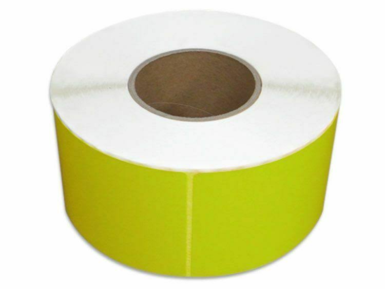 4” x 6” Thermal Transfer Labels, Yellow, 1000 Labels/Roll E39749