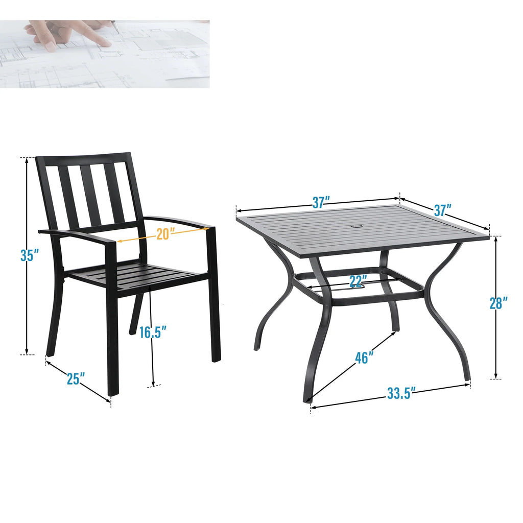 7 Piece Outdoor Patio Dining Set A73013