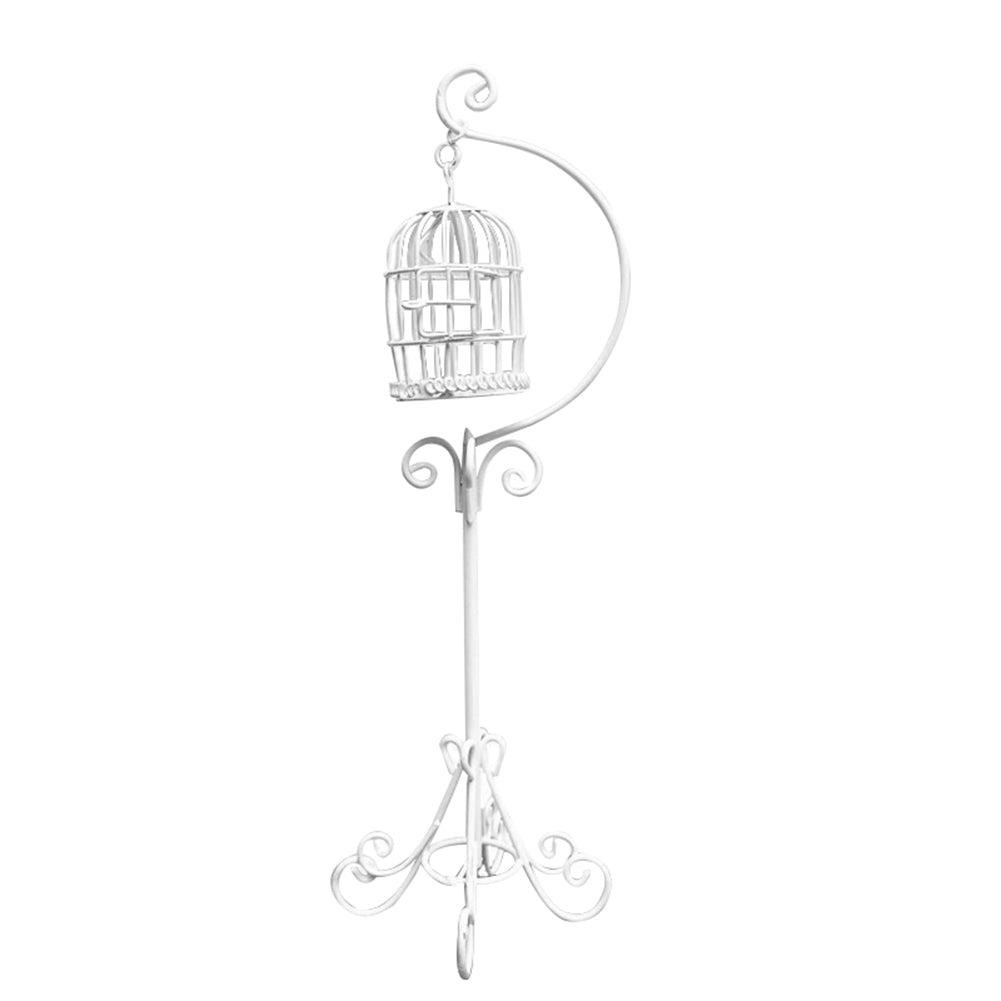 Miniature Metal Bird Cage Dollhouse Decoration O2466