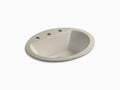 Sandbar Drop-in Oval Bathroom Sink with Overflow Z905