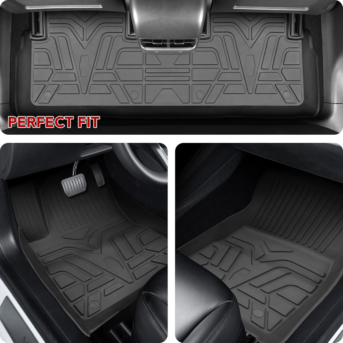 TPE Full Set Waterproof Floor Mats for Model 3 2021 2022 Y139