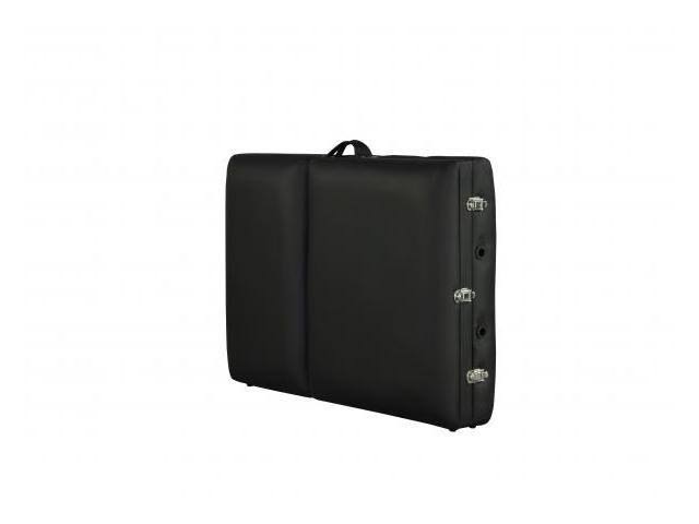 Black 3 Section Portable Massage Table with Carry Case T4550