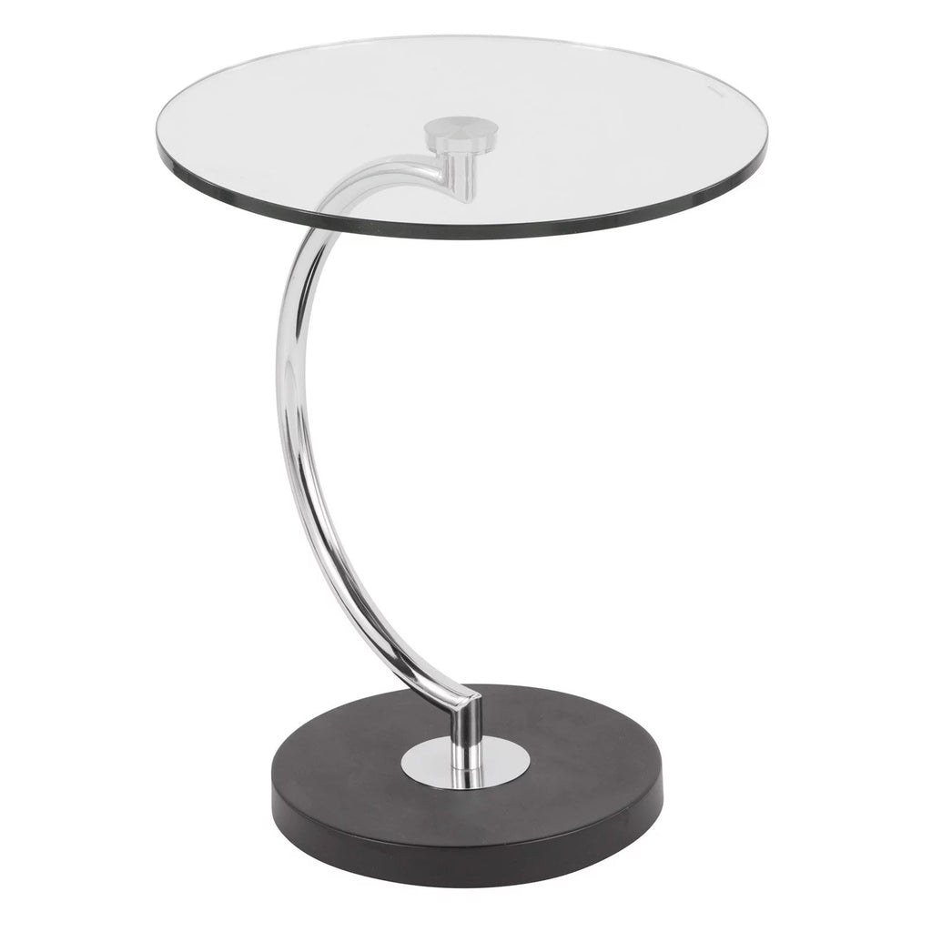 Modern Contemporary Indoor C End Table Glass X5216