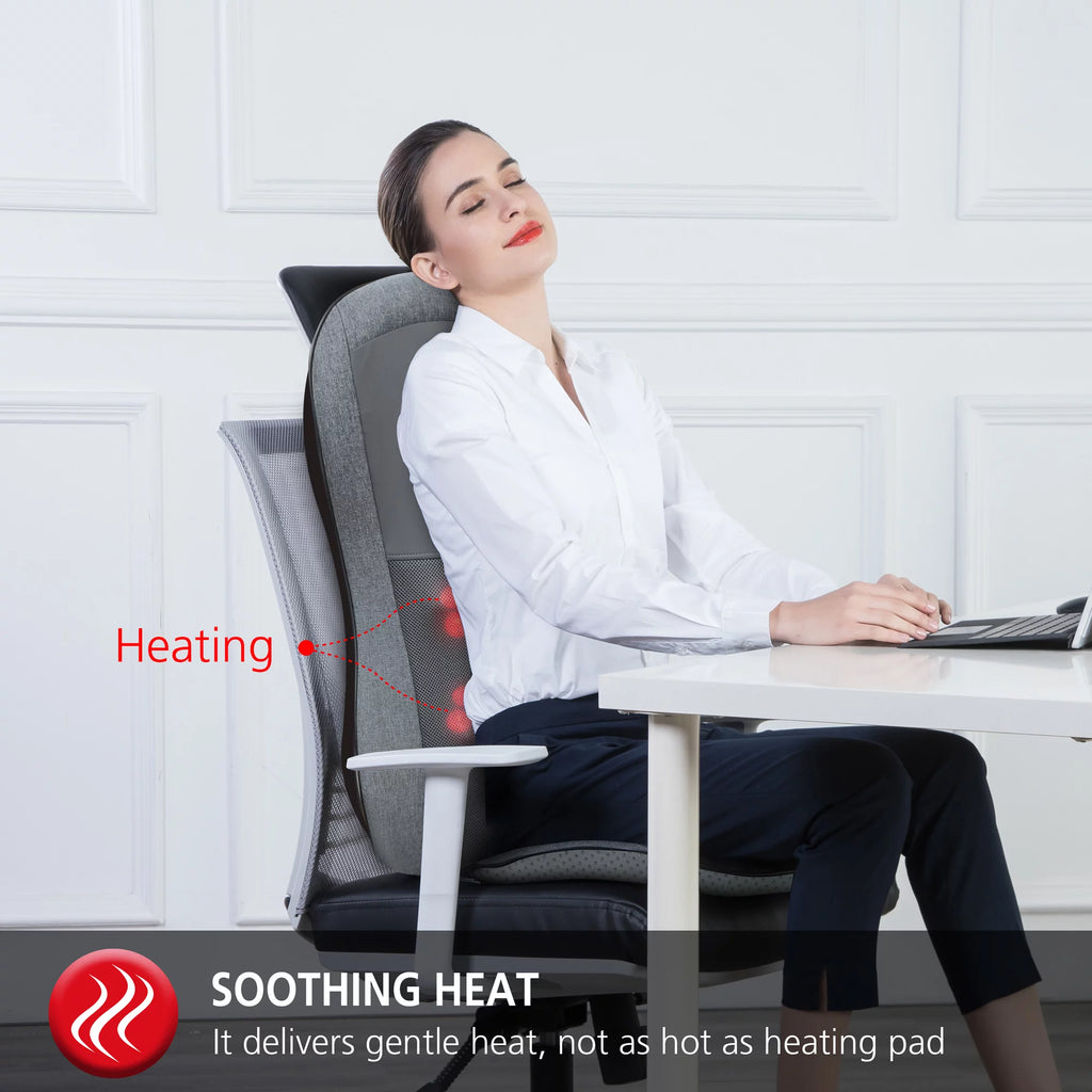 Shiatsu Back Massager with Heat 10 Massage Nodes Y97764