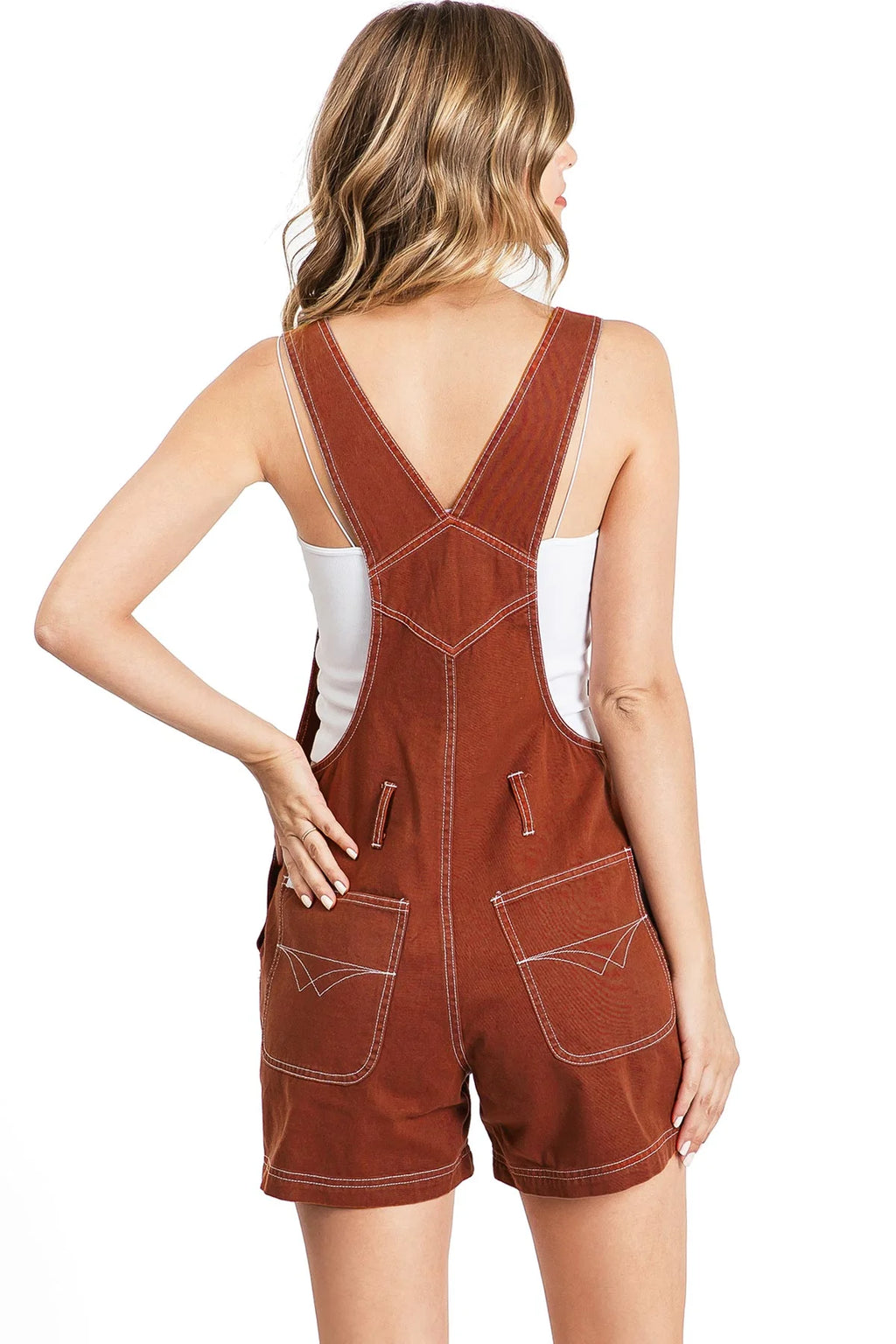 Mahogany L Classic Twill Short Overalls R96990