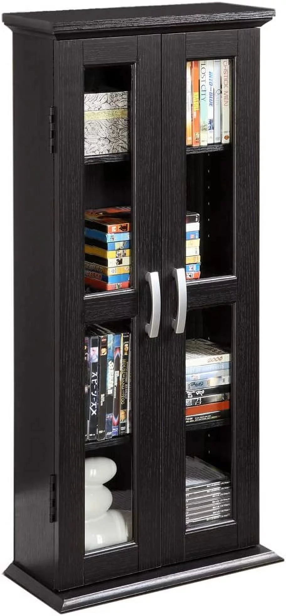 4 Tier Black Bookshelf V870949