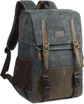 Canvas Water-repellent 15 inch Laptop DSLR SLR Backpack U4980