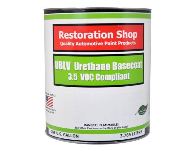 White 1 Gallon Low VOC Urethane Basecoat Auto Body Paint P423