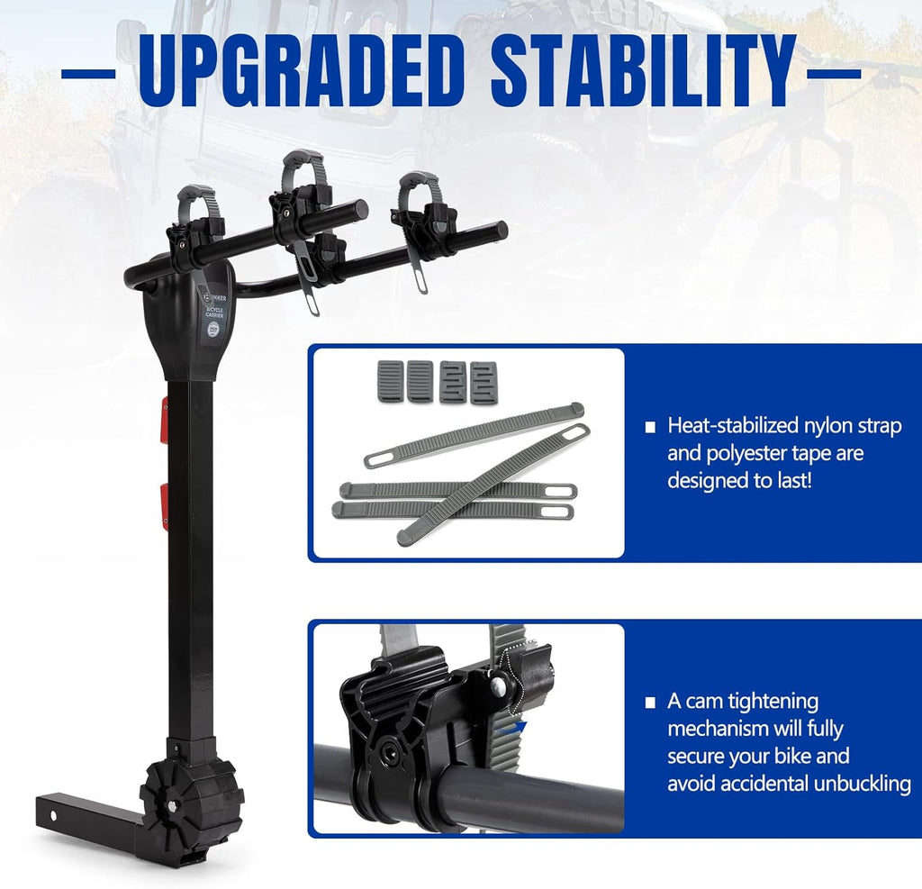 2-Bike Hitch Mount Carrier Rack D45566