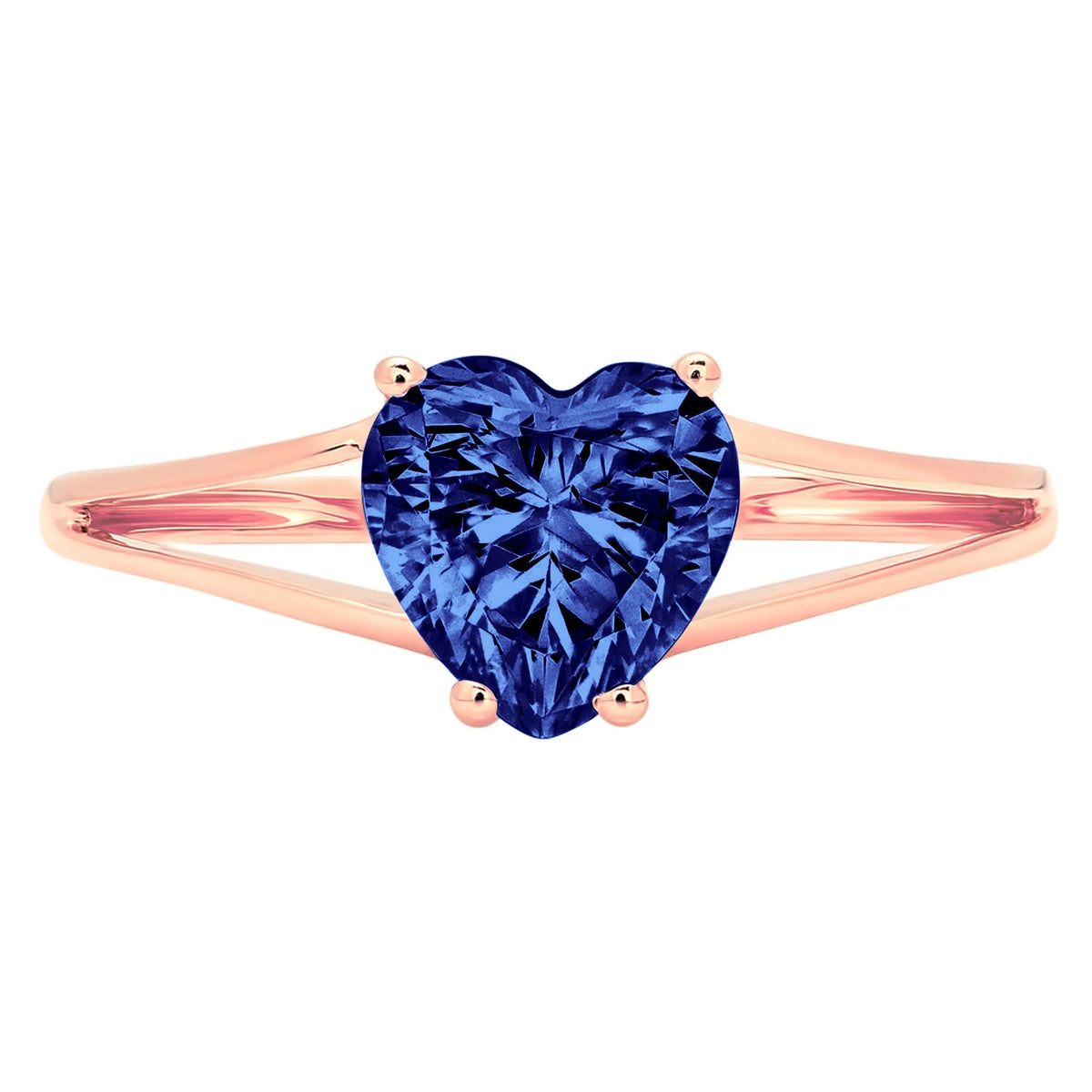 18K Rose Gold Solitaire Ring I727323