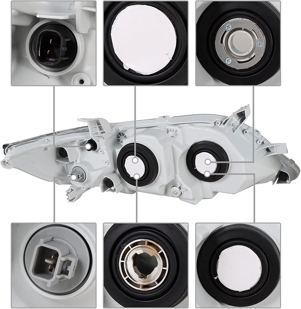 Headlights Pair for 2010 2011 Toyota Camry SE C278