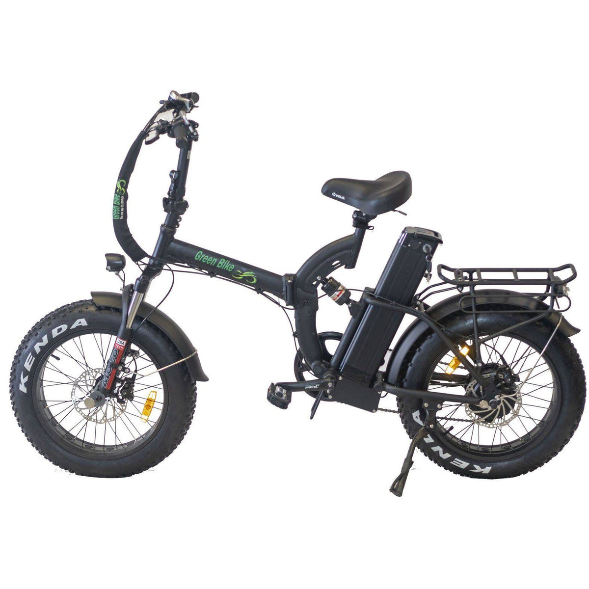 Fat Tire Electric Folding Bike Black R7888