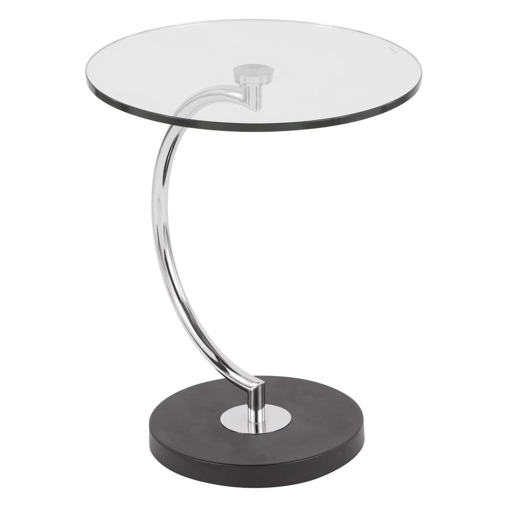 Modern Contemporary Indoor C End Table Glass X5216