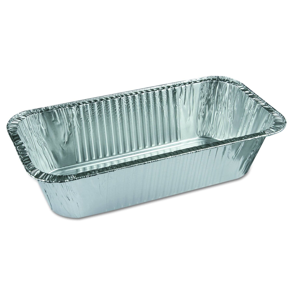 Ribbed Aluminum Bread Pans 200/Carton Q99361