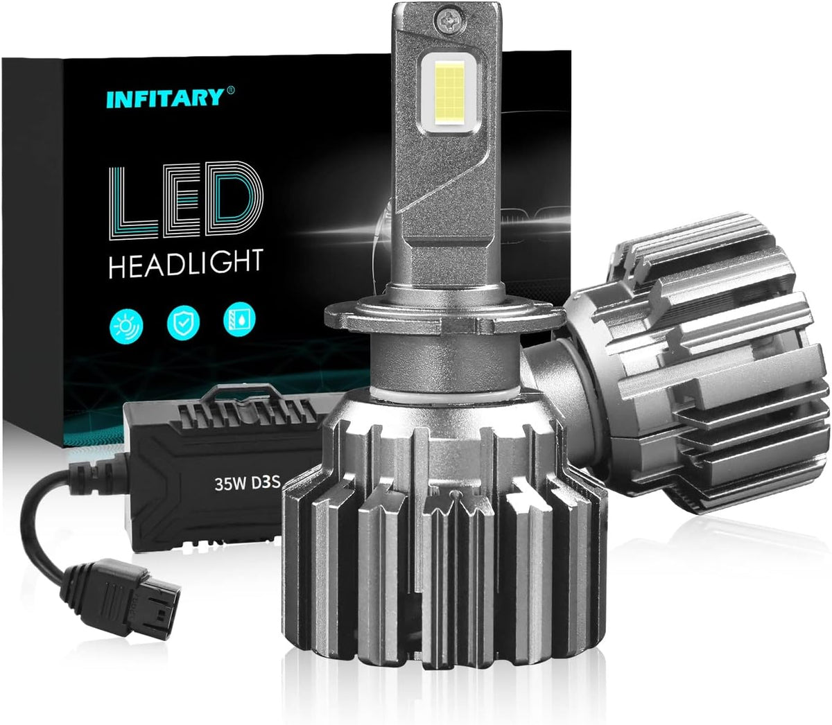 D2S LED Headlight Bulbs Conversion Kit Pack of 2 M78567