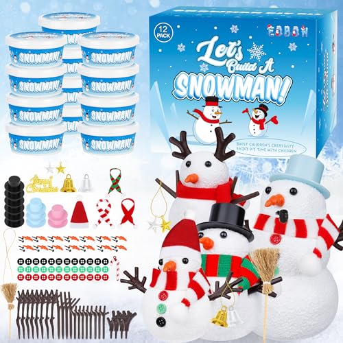 48 Pack Snowman Kit Christmas Crafts DIY Toys Kit E67353