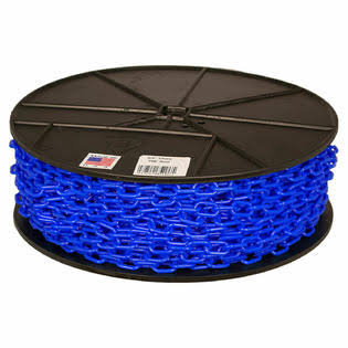 Traffic Blue Plastic Chain Barrier on A Reel L201