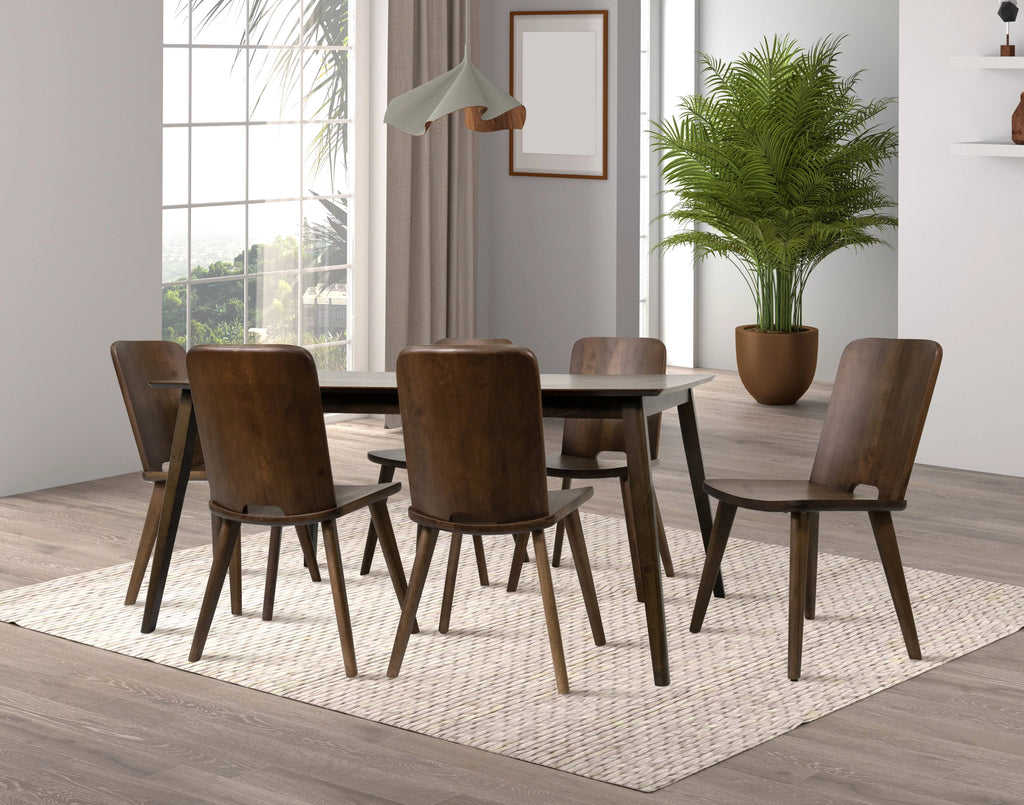 7-Piece Solid Wood Dining Table and 6 Chairs H84192