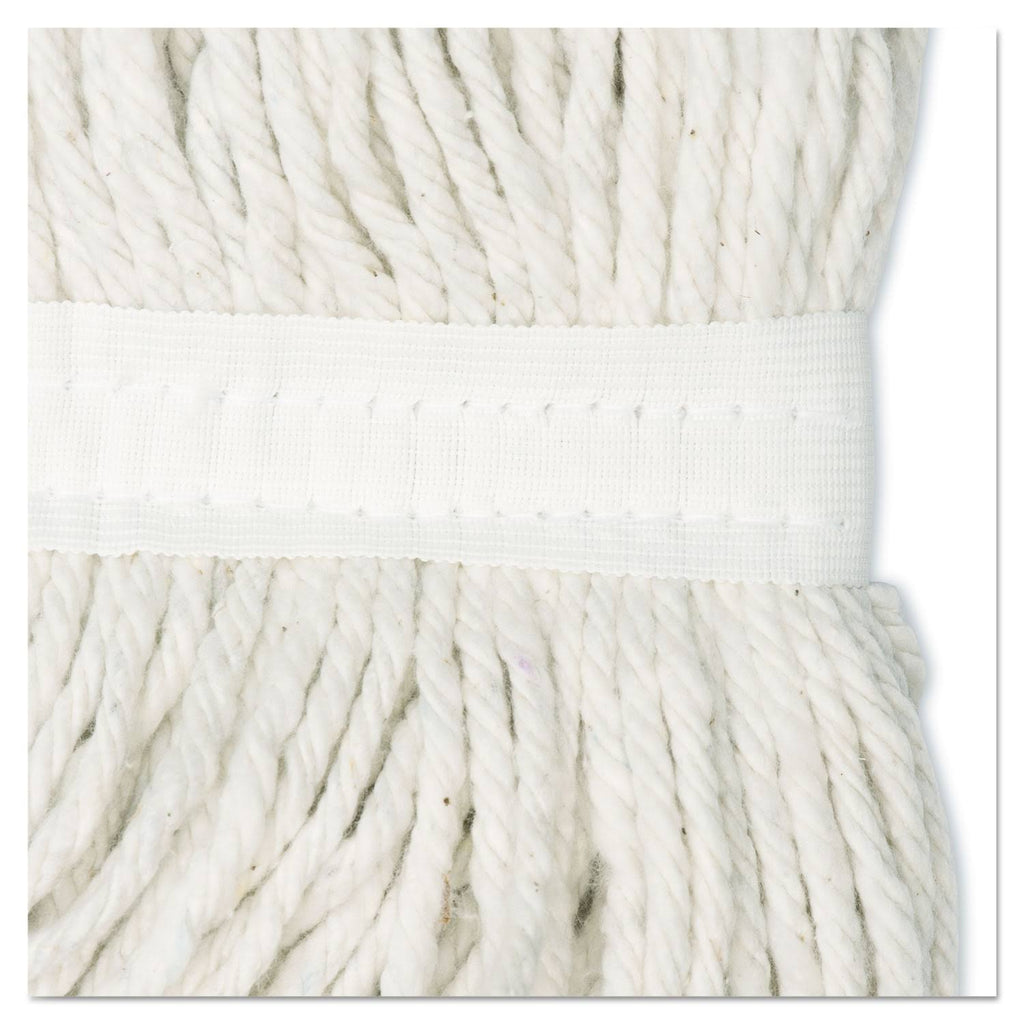 White Rayon Cut-End Wet Mop Head, 12/Carton J624