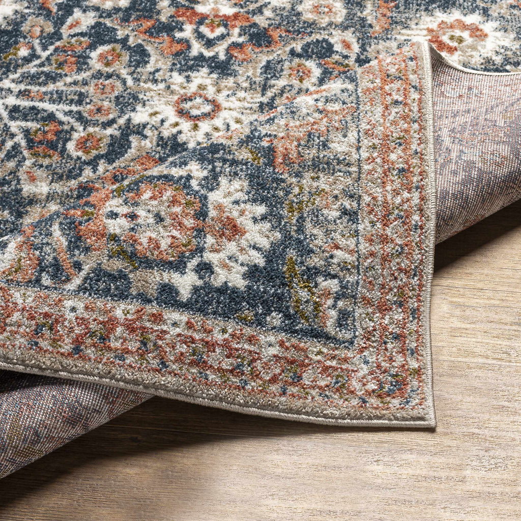 White Multi Gray Area Rug R9979