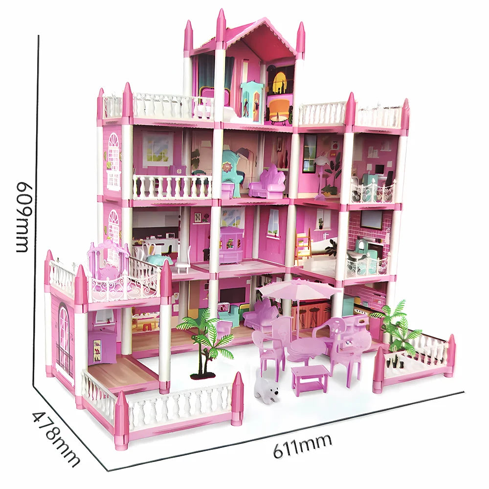 Pink Princess Castle Toy House T9567