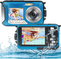 Underwater Camera Full HD 2.7K 48MP Waterproof Camera Dual Screen Digital with 16X Digital Zoom A3771