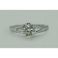 Split Shank Diamond Solitaire Engagement Ring X236