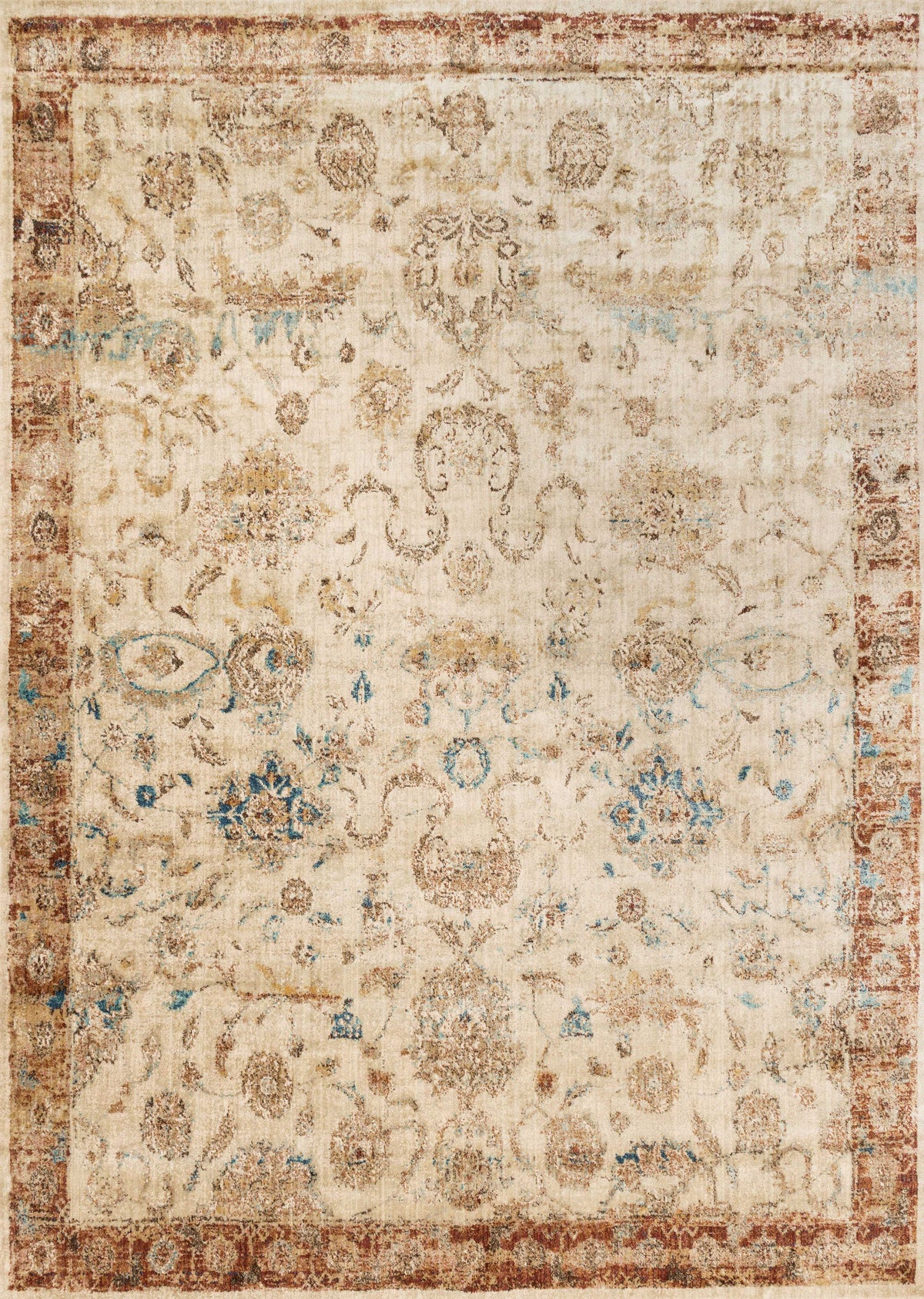 Ant. Ivory Rust 13' x 18' Rug F30630