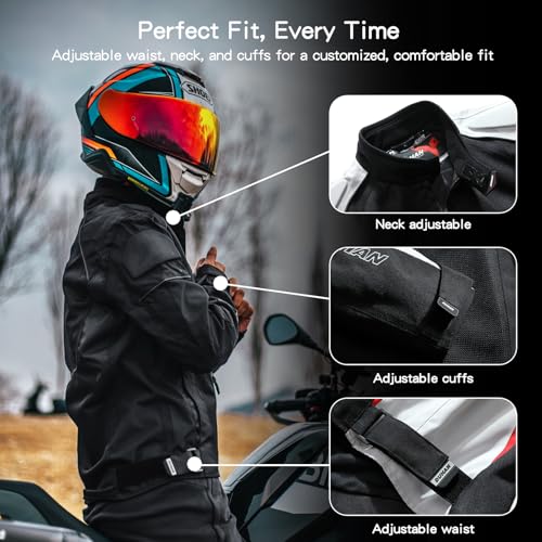 Mesh Motorcycle Jacket with CE Level 2 Armor Pads F66205