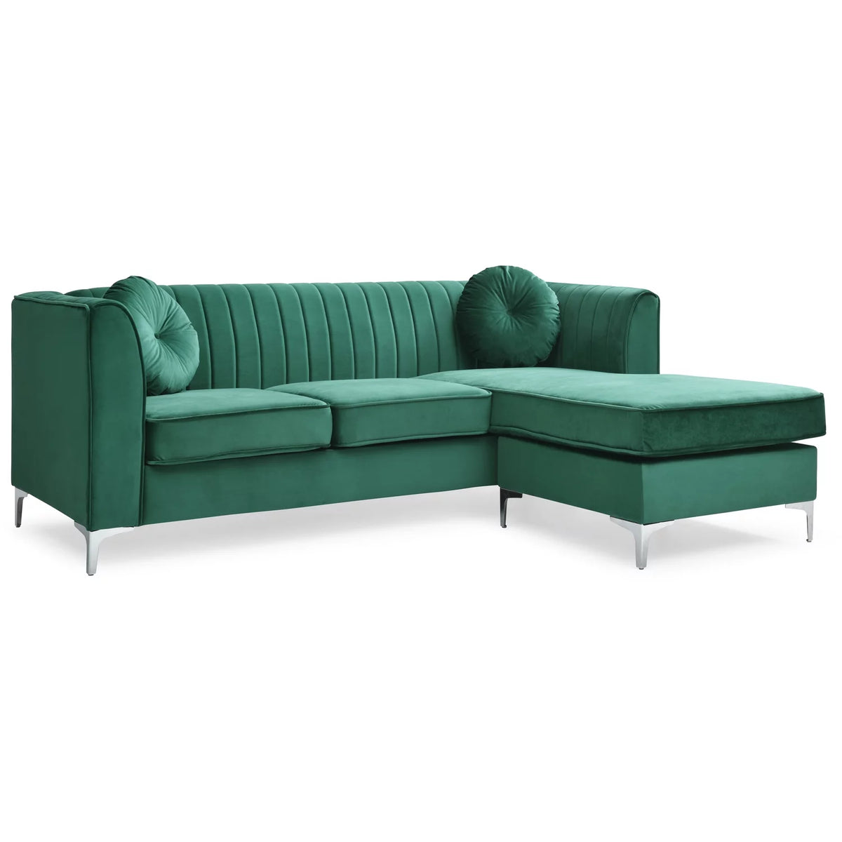 Green Sofa Chaise P4682