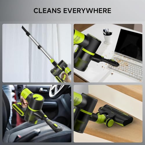 Cordless Vacuum Cleaner, 45Kpa 55 Mins Lightweight Anti-Tangle J547350
